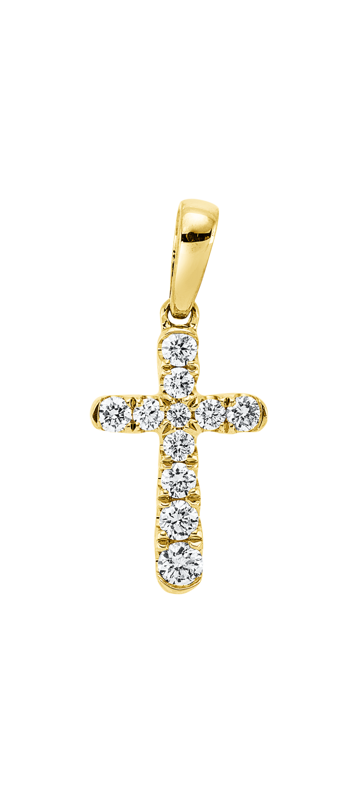 Brogle Classic cross pendant with diamonds