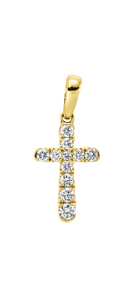 Brogle Classic cross pendant with diamonds Brogle Classic cross pendant with diamonds