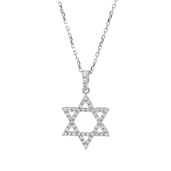 Brogle Classic necklace with diamond david star