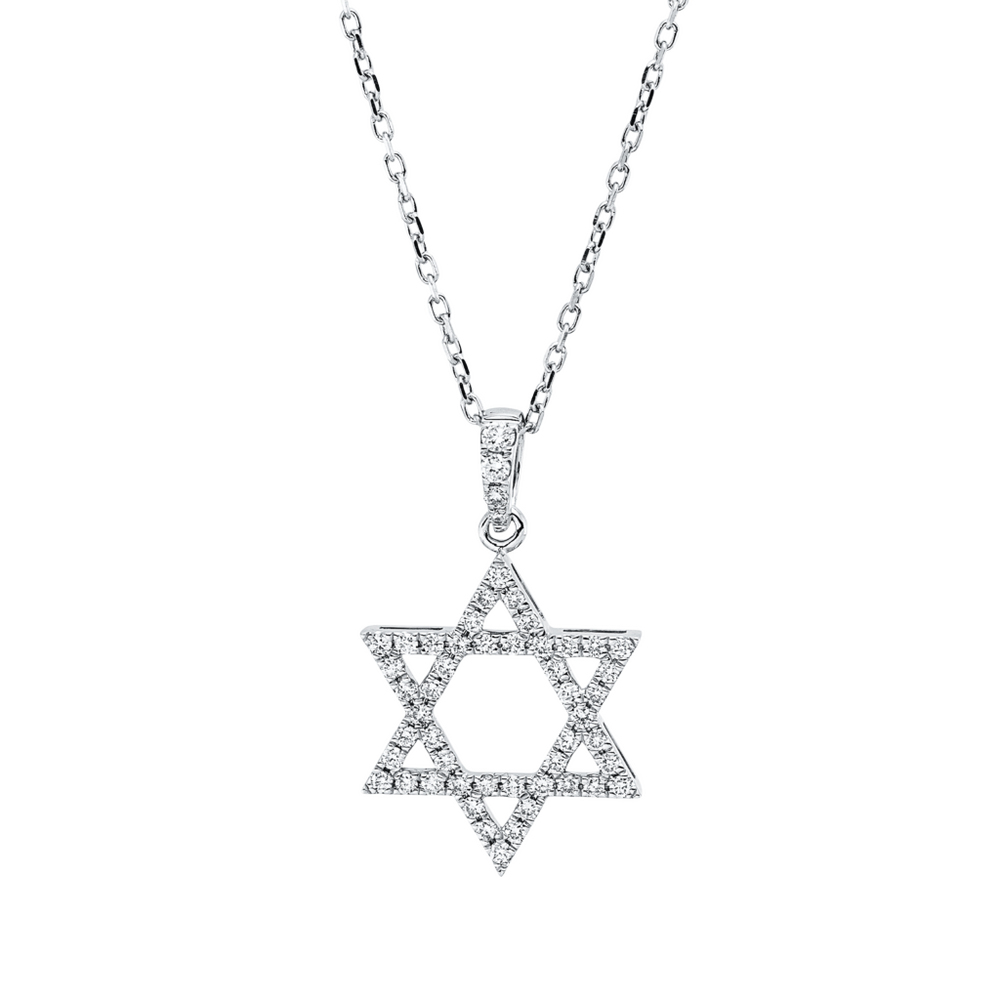 Brogle Classic necklace with diamond david star Brogle Classic necklace with diamond david star