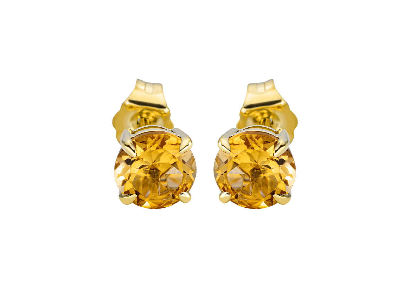 Brogle Classic citrine stud earrings
