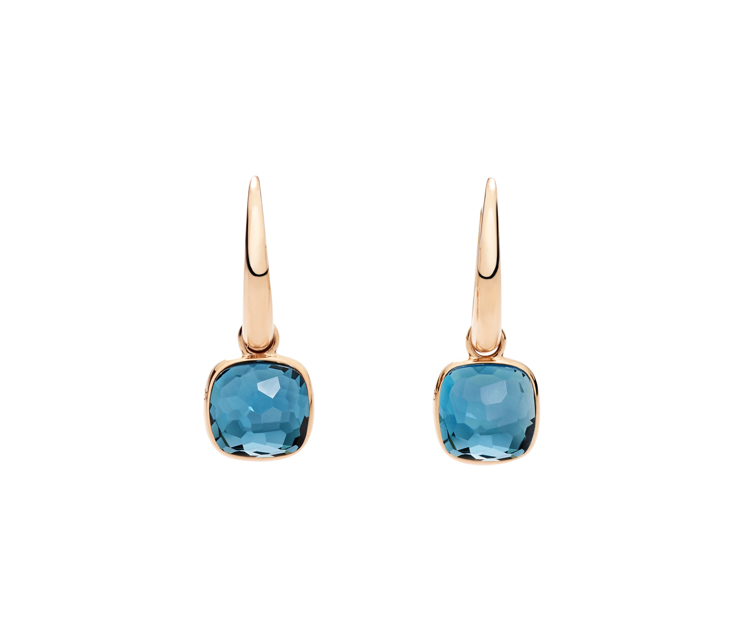 Pomellato Nudo Mini London topaz hoop earrings Pomellato Nudo Mini London topaz hoop earrings