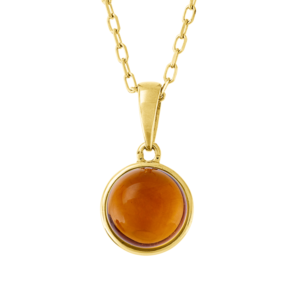 Brogle Classic Kette mit Citrinanhänger Brogle Classic Kette mit Citrinanhänger