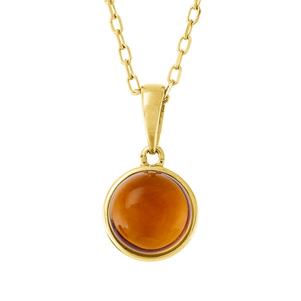Brogle Classic Kette mit Citrinanhänger Brogle Classic Kette mit Citrinanhänger