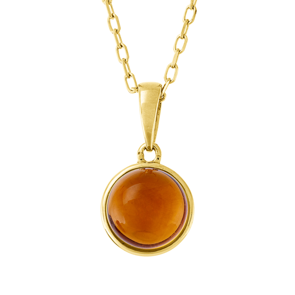 Brogle Classic Kette mit Citrinanhänger Brogle Classic Kette mit Citrinanhänger