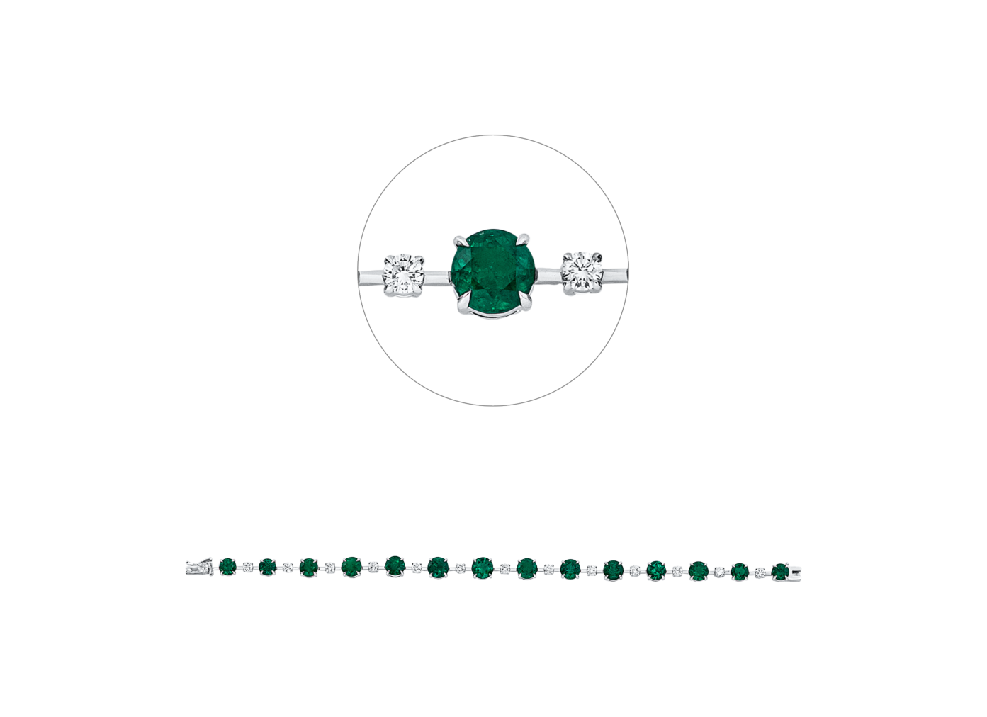 Brogle Selection Smaragdarmband Brogle Selection Smaragdarmband