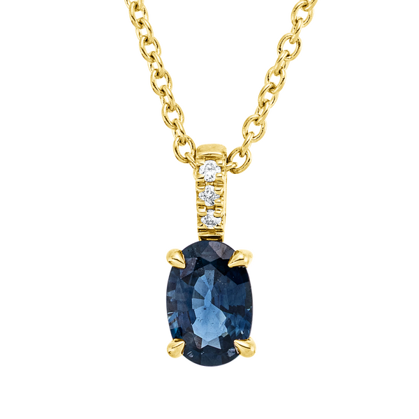 Brogle Classic necklace with sapphire pendant