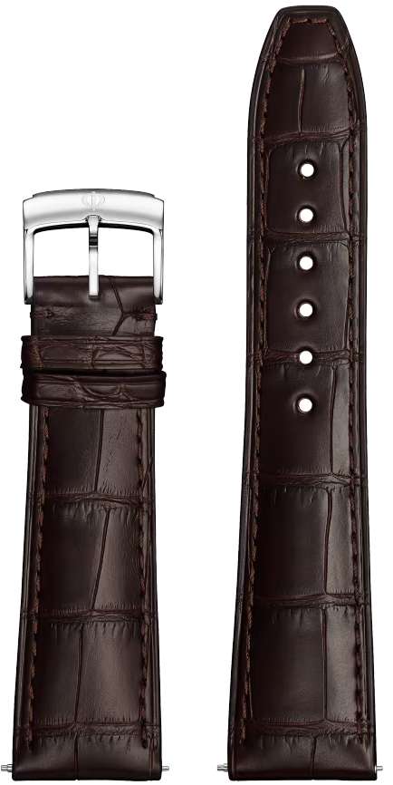 Baume & Mercier brown alligator leather strap 21mm