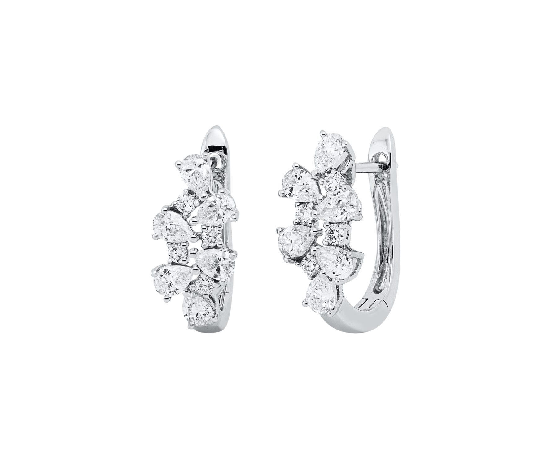 Brogle Selection diamond hoop earrings