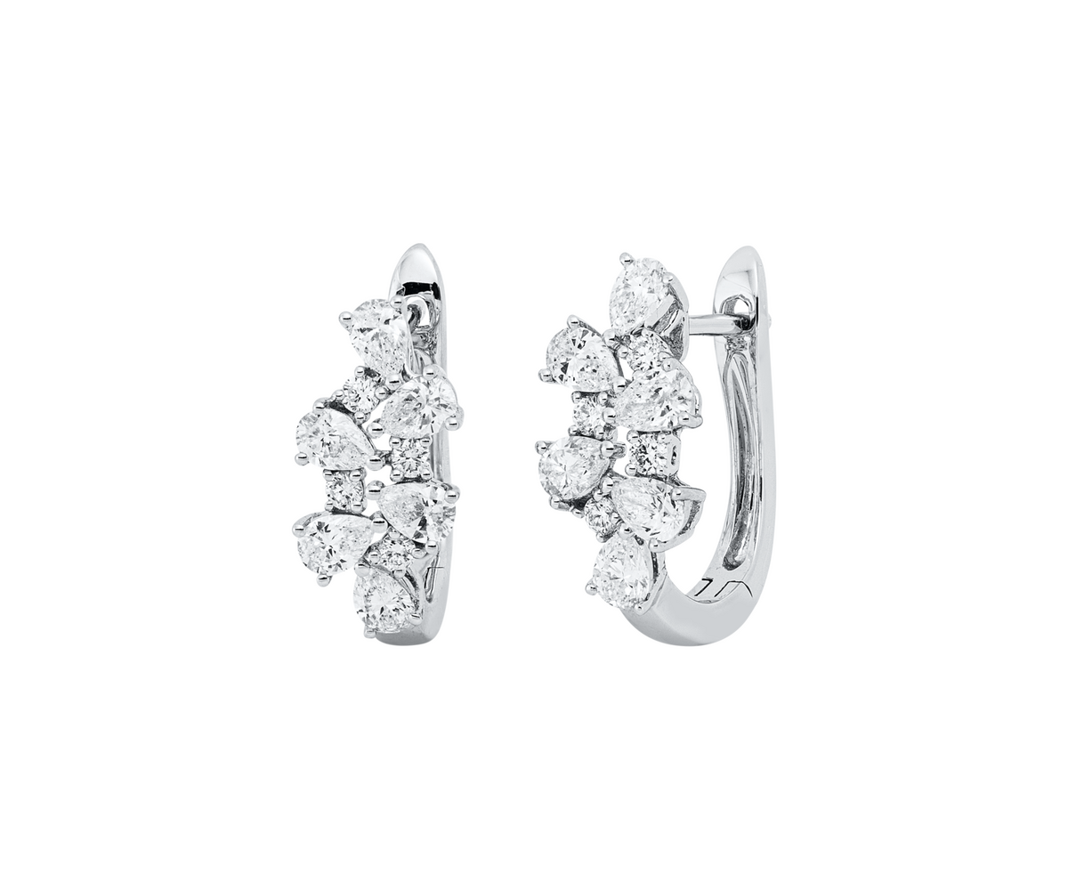 Brogle Selection diamond hoop earrings