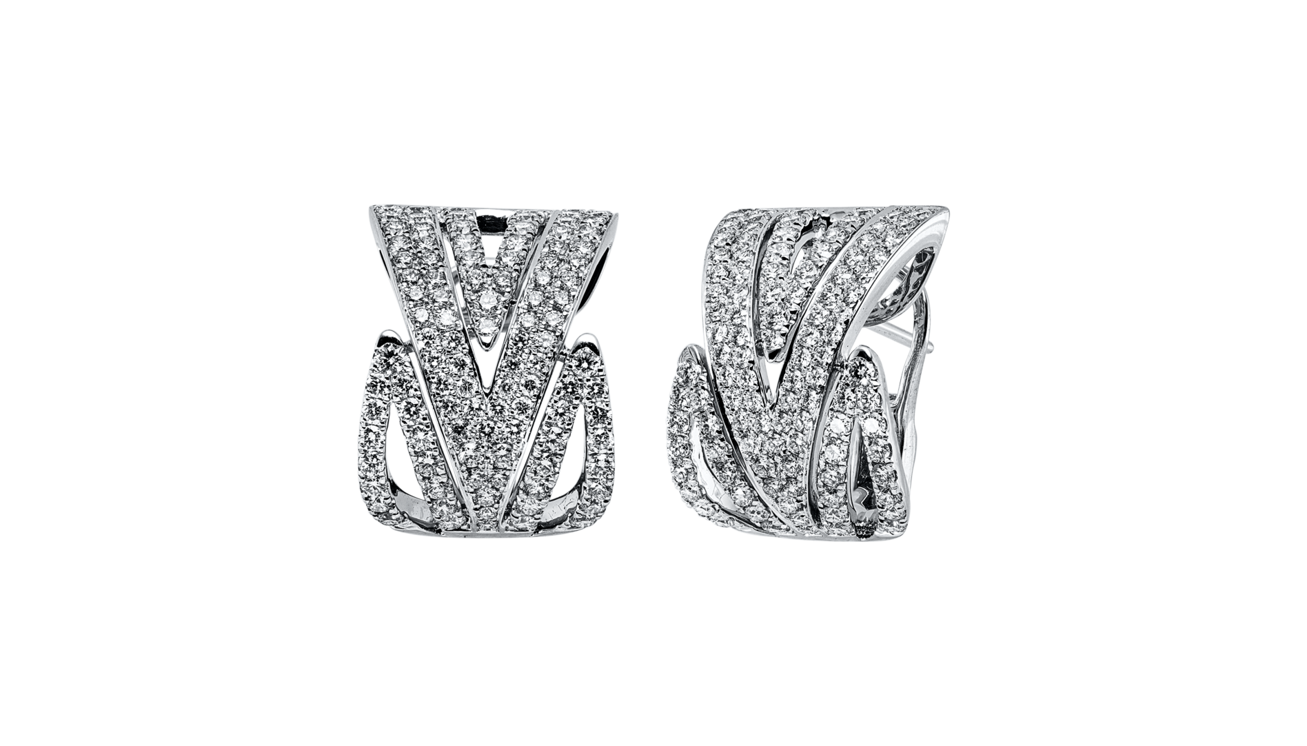 Brogle Selection diamond hoop earrings