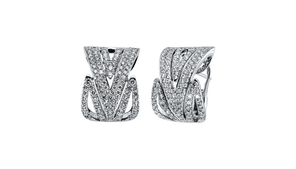 Brogle Selection diamond hoop earrings