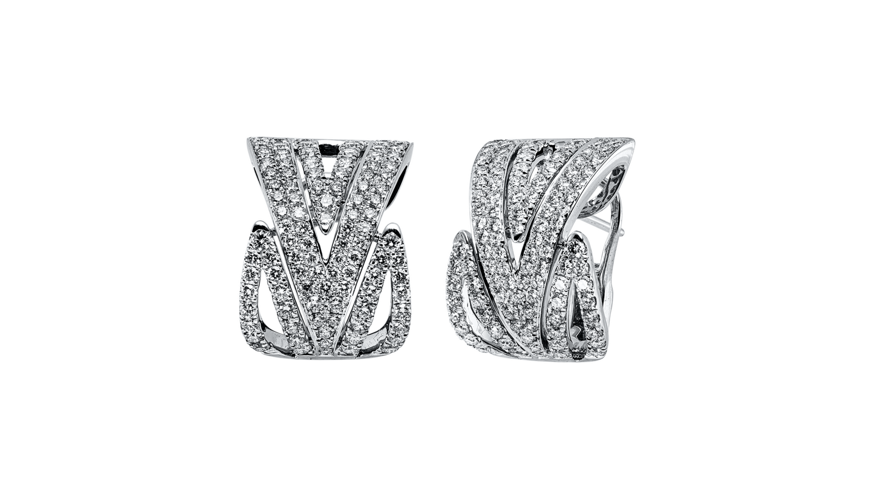 Brogle Selection diamond hoop earrings Brogle Selection diamond hoop earrings