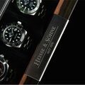 Heisse & Söhne watch box Executive 5 - Makassar/black