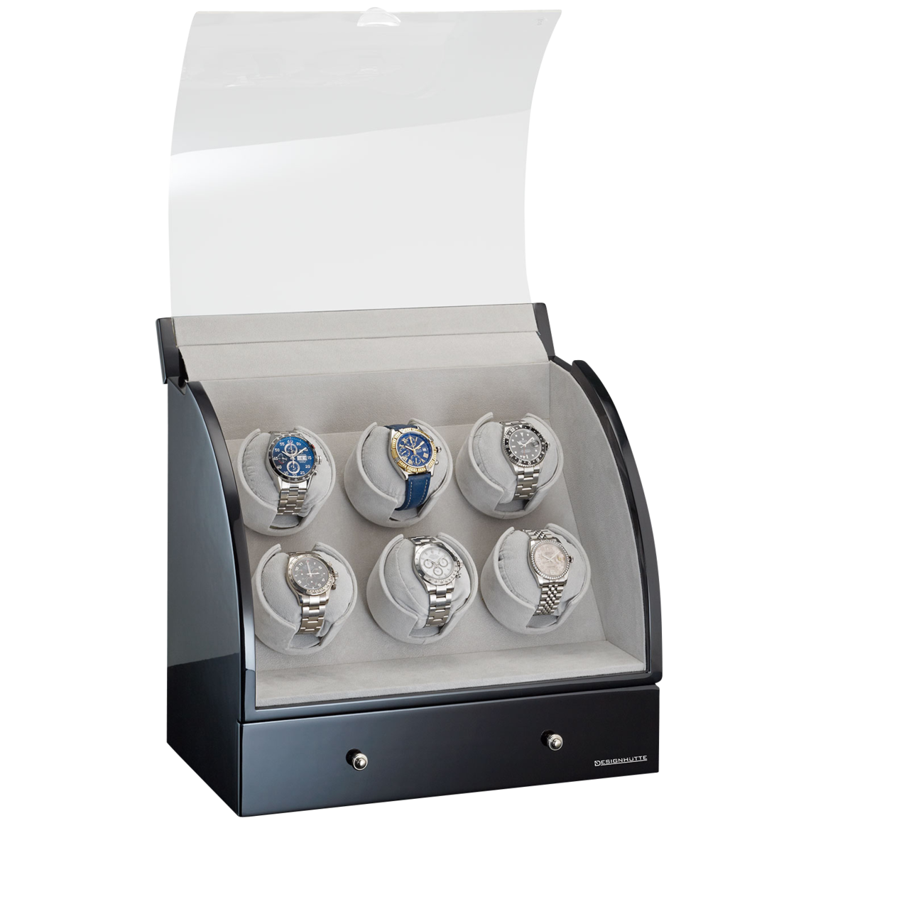 Designhütte Uhrenbeweger Basel 6 LCD Designhütte Uhrenbeweger Basel 6 LCD