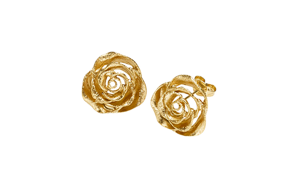 Brogle Classic gold stud earrings