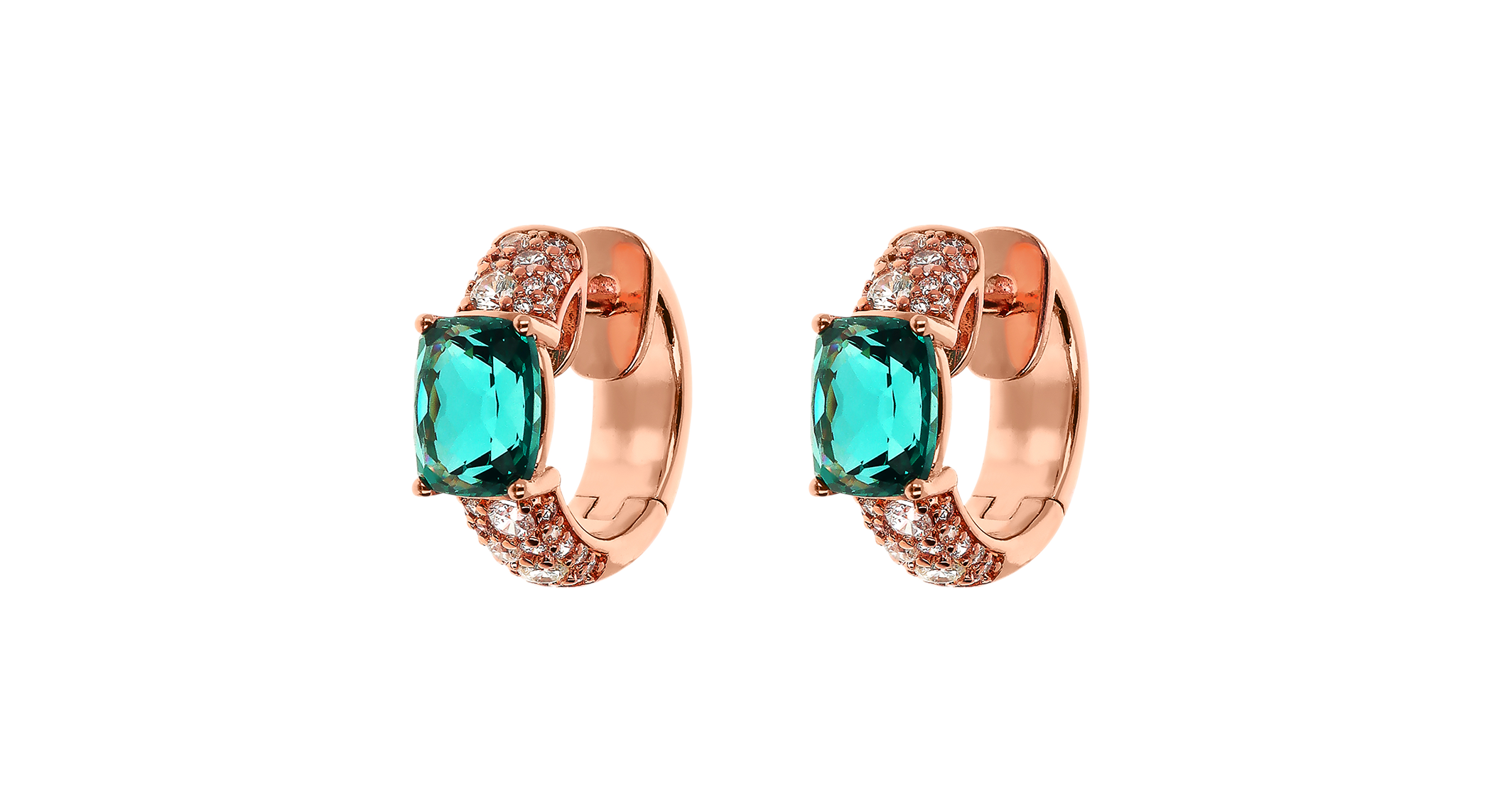 Bronzallure Preziosa hoop earrings