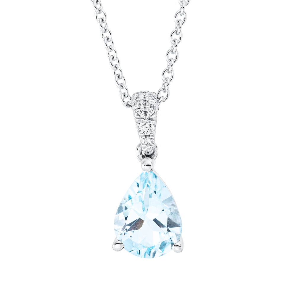Brogle Classic necklace with sky topaz pendant