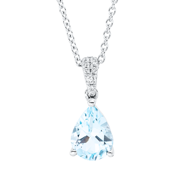 Brogle Classic necklace with sky topaz pendant