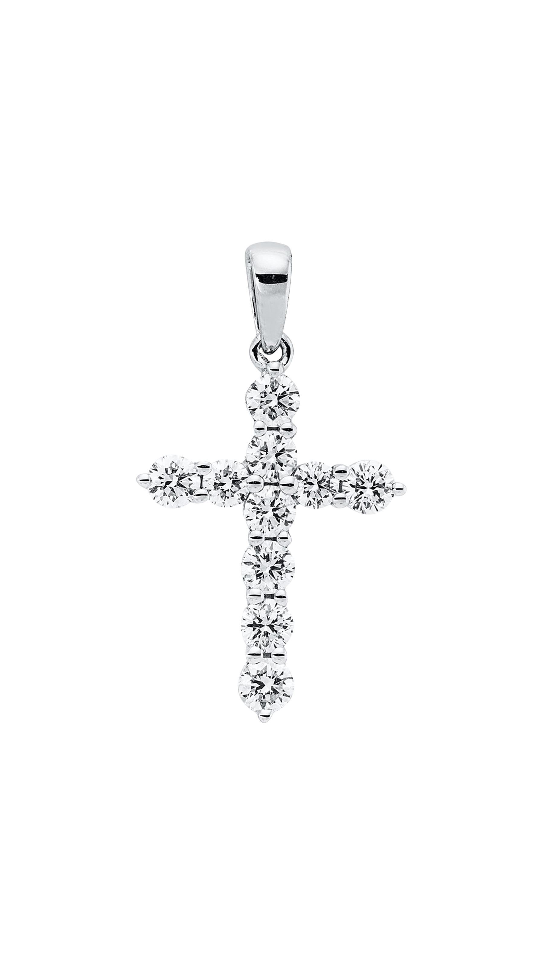 Brogle Classic cross pendant with diamonds Brogle Classic cross pendant with diamonds