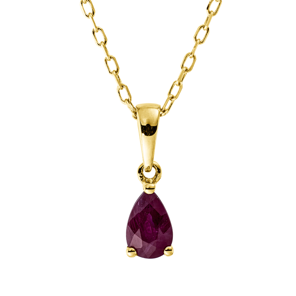 Brogle Classic necklace with ruby pendant