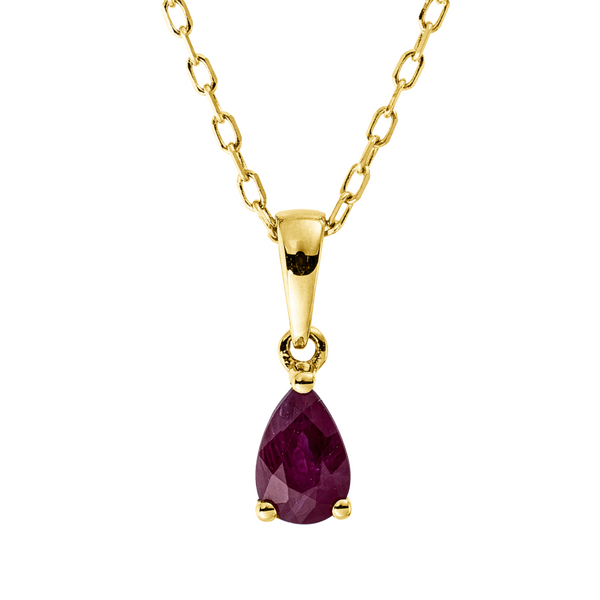 Brogle Classic necklace with ruby pendant