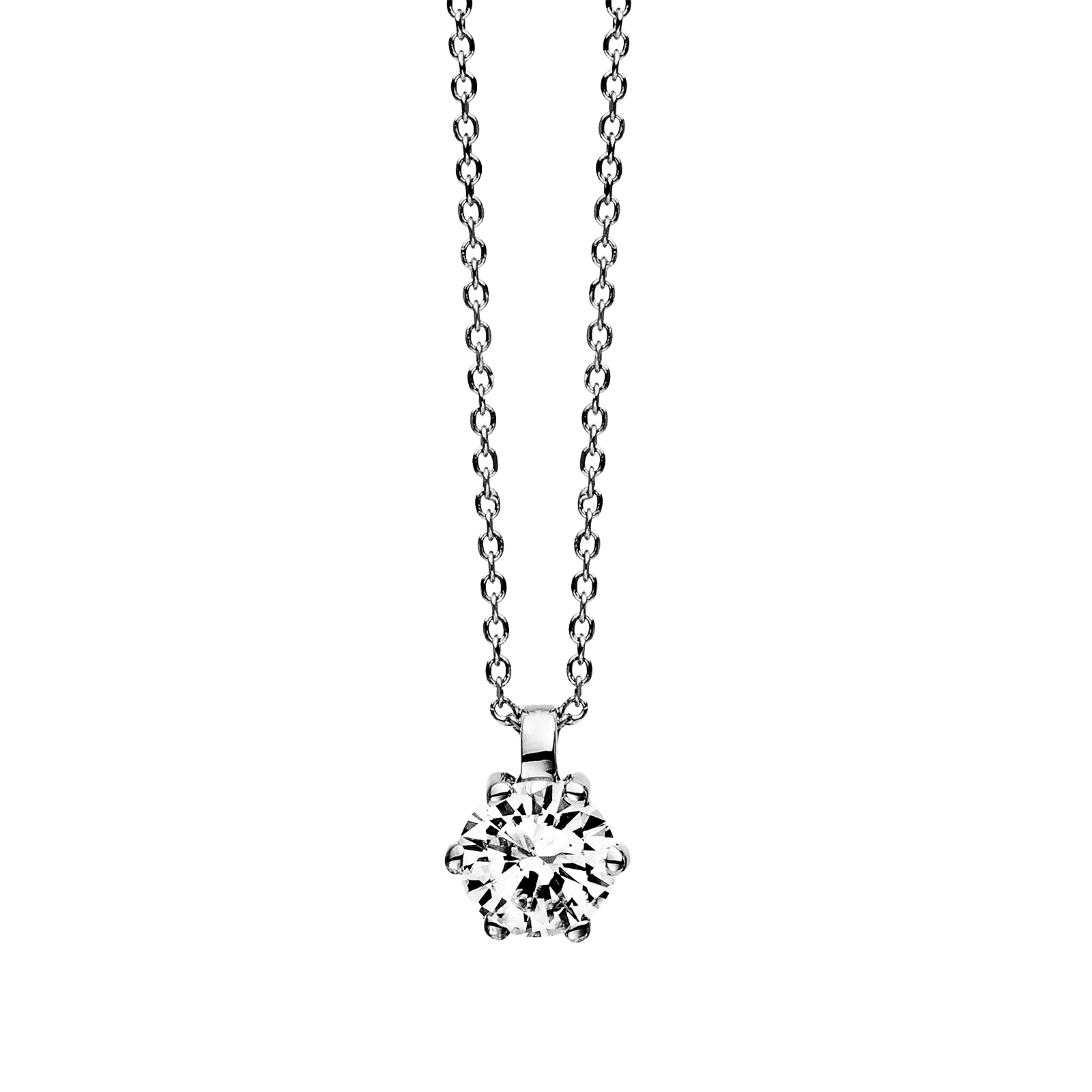 Brogle Selection necklace with pendant Marie from 0.7 carat Brogle Selection necklace with pendant Marie from 0.7 carat