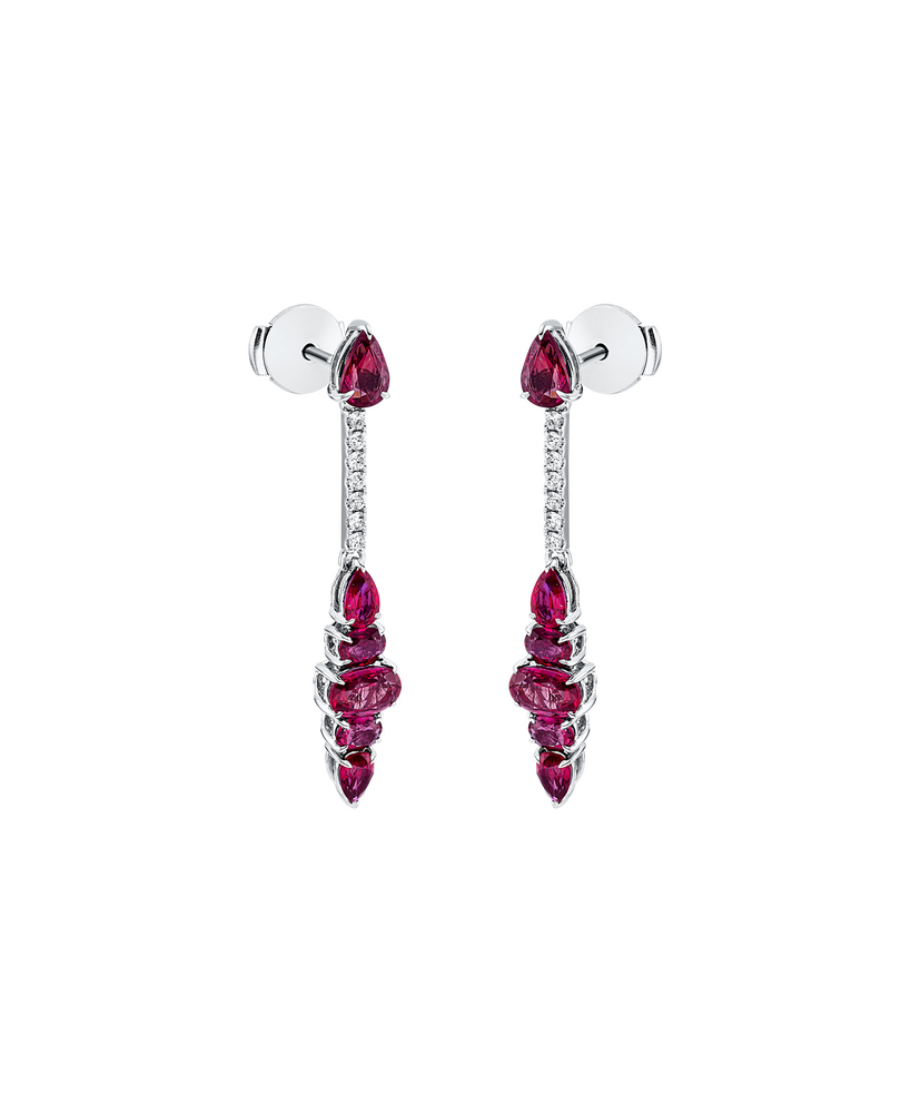 Brogle Classic ruby earrings
