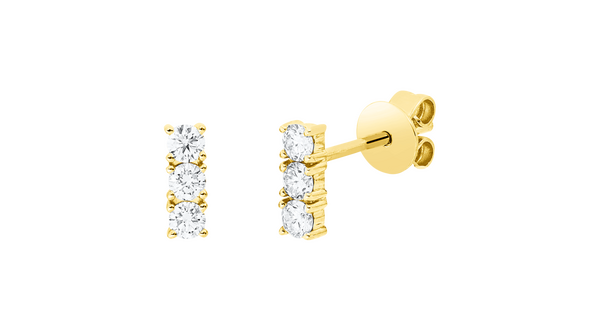 Brogle Classic diamond stud earrings