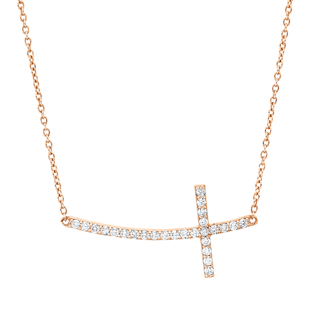 Brogle Classic Kette mit Diamantkreuz Brogle Classic Kette mit Diamantkreuz