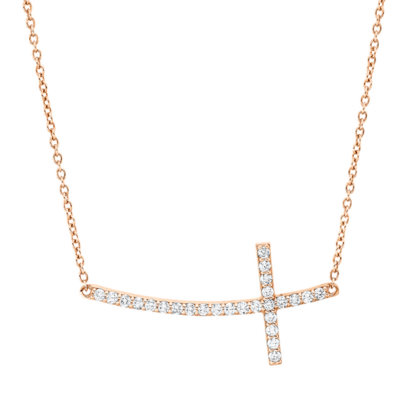 Brogle Classic necklace with diamond cross Brogle Classic necklace with diamond cross