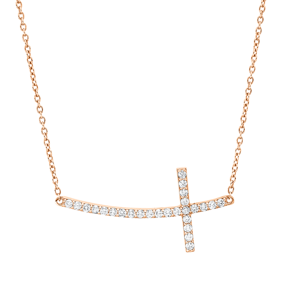 Brogle Classic Kette mit Diamantkreuz Brogle Classic Kette mit Diamantkreuz