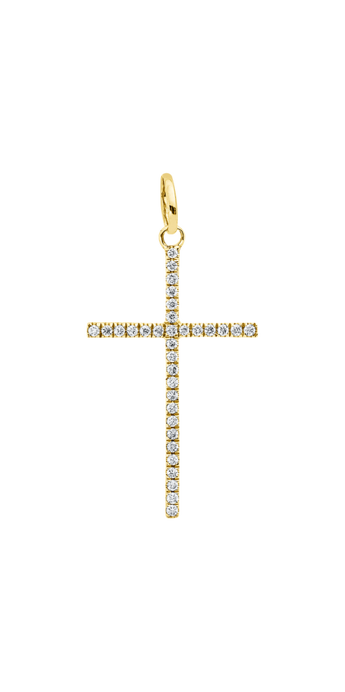 Brogle Classic Kreuzanhänger mit Diamanten