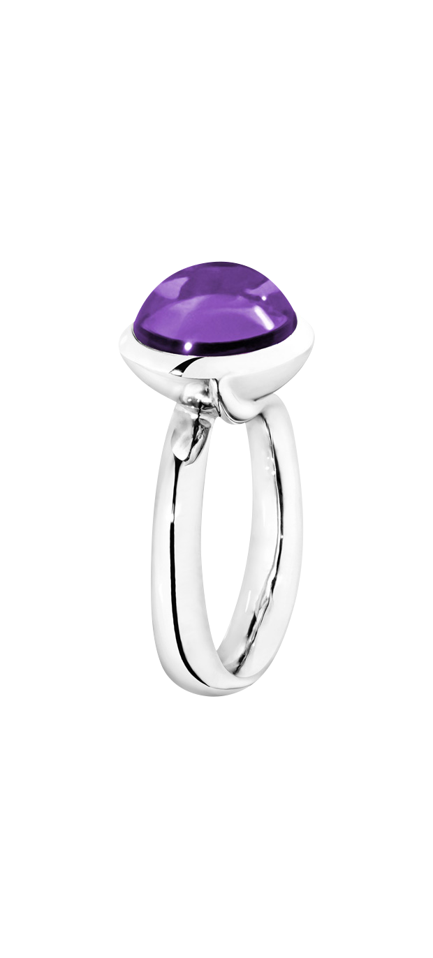Tamara Comolli Bouton Amethyst L Ring