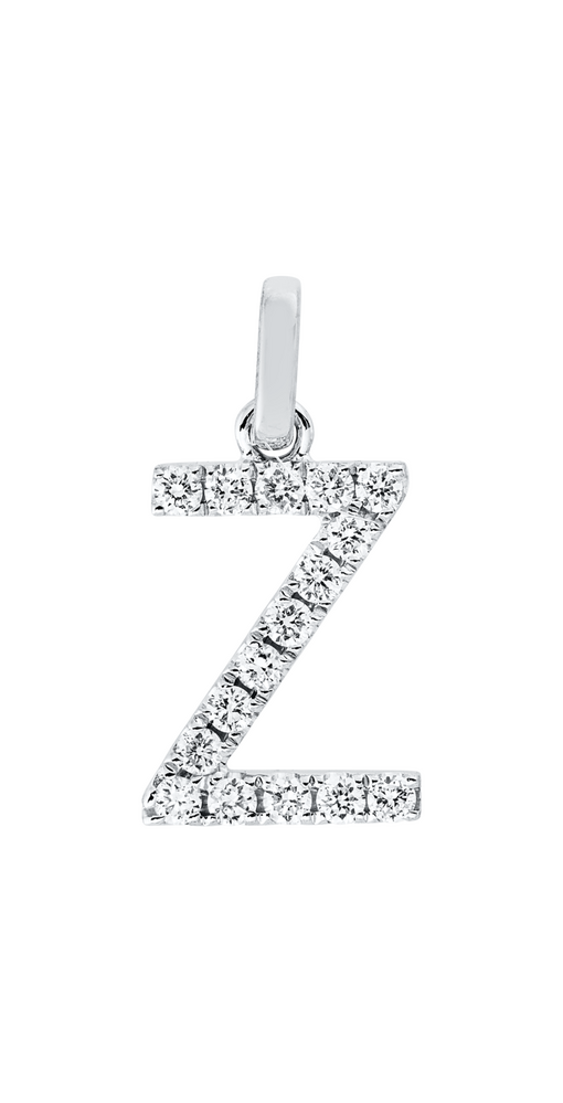 Brogle Classic letter pendant Z with diamonds
