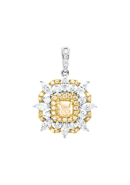 Brogle Classic Bicolor Diamond Pendant