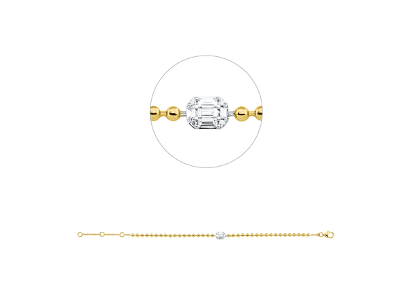 Brogle Classic Bicolor Diamantarmband Brogle Classic Bicolor Diamantarmband