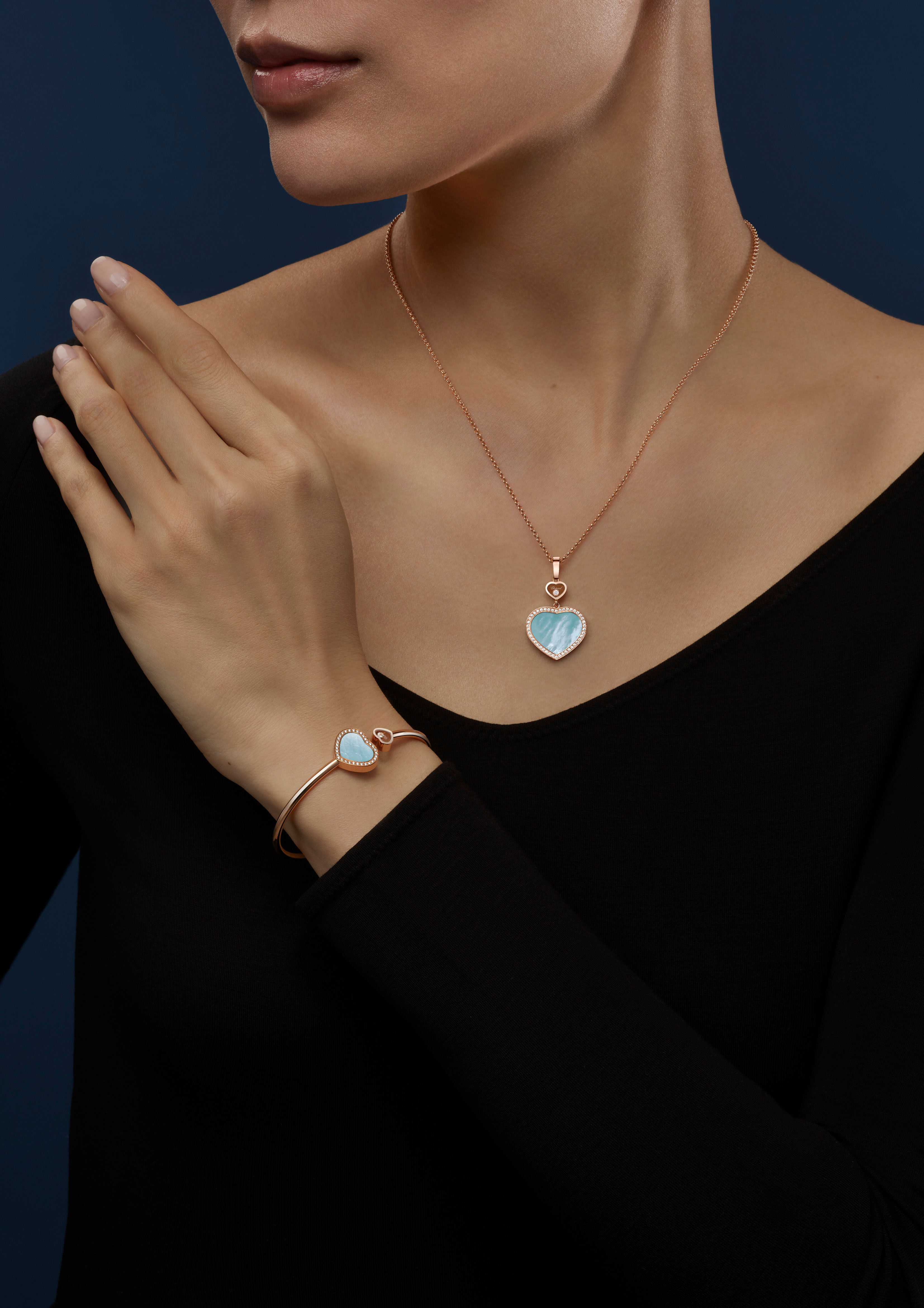 Chopard Happy Hearts Halskette mit Anhänger Chopard Happy Hearts Halskette mit Anhänger
