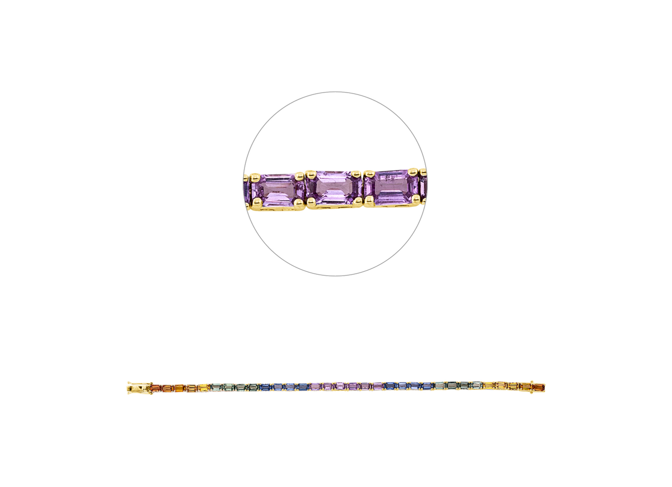 Brogle Selection Saphirarmband Rainbow Brogle Selection Saphirarmband Rainbow