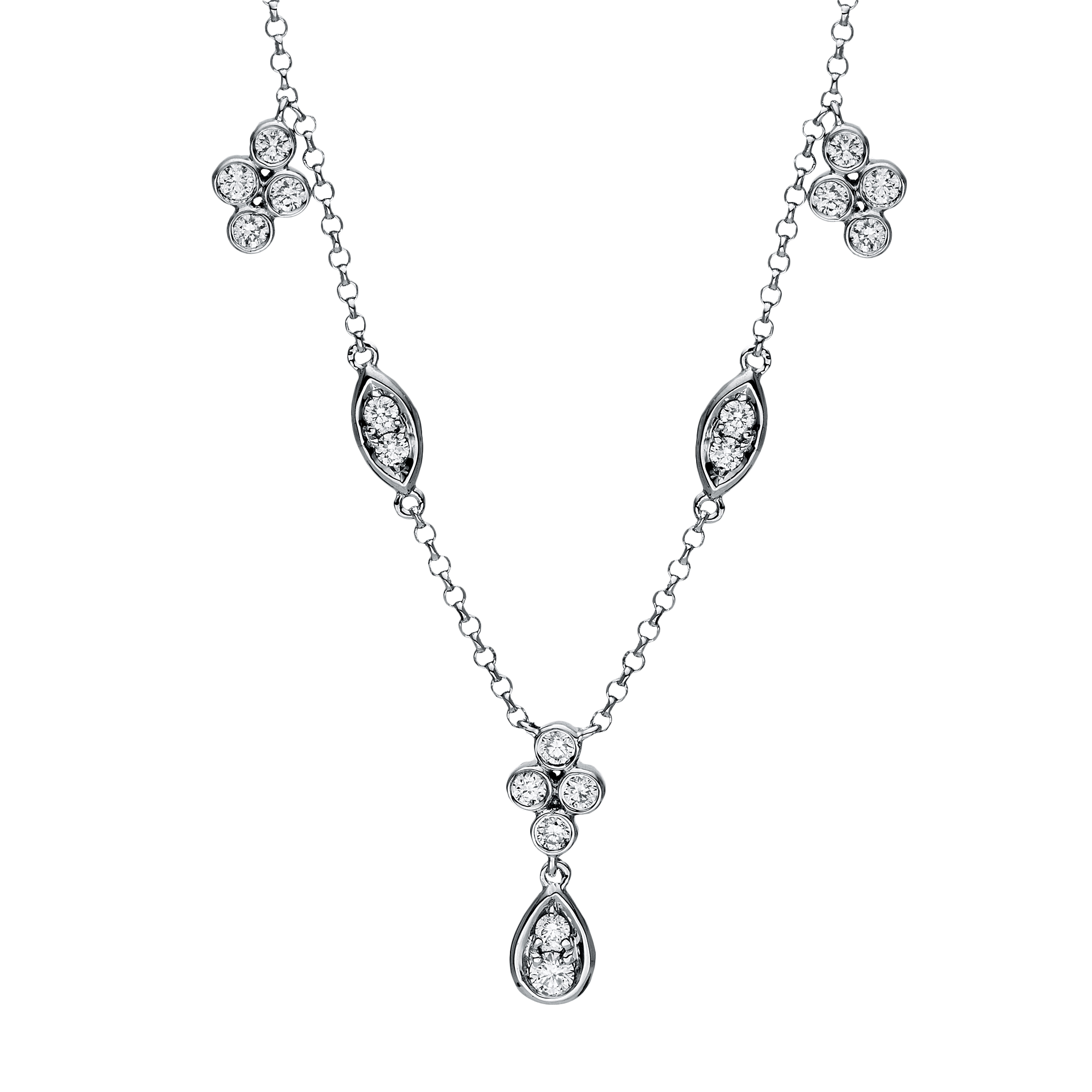 Brogle Classic necklace with diamond pendant Brogle Classic necklace with diamond pendant