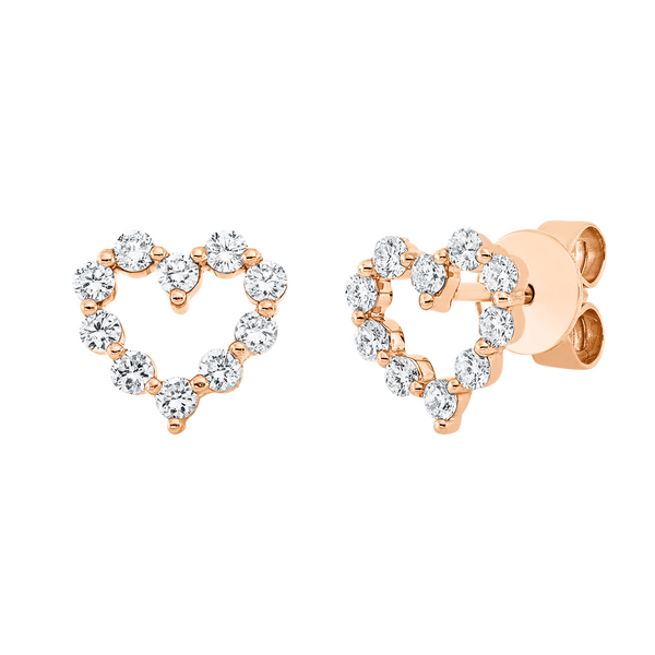 Brogle Selection Spirit heart stud earrings