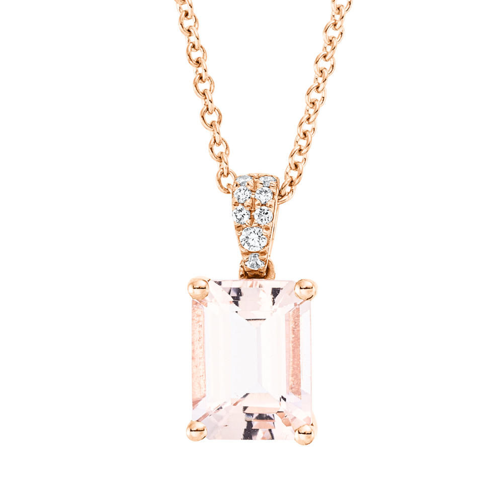 Brogle Classic Kette mit Morganitanhänger