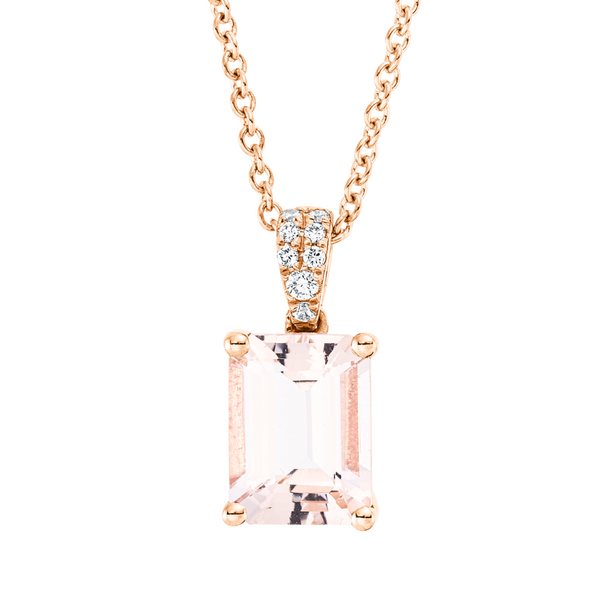 Brogle Classic Kette mit Morganitanhänger