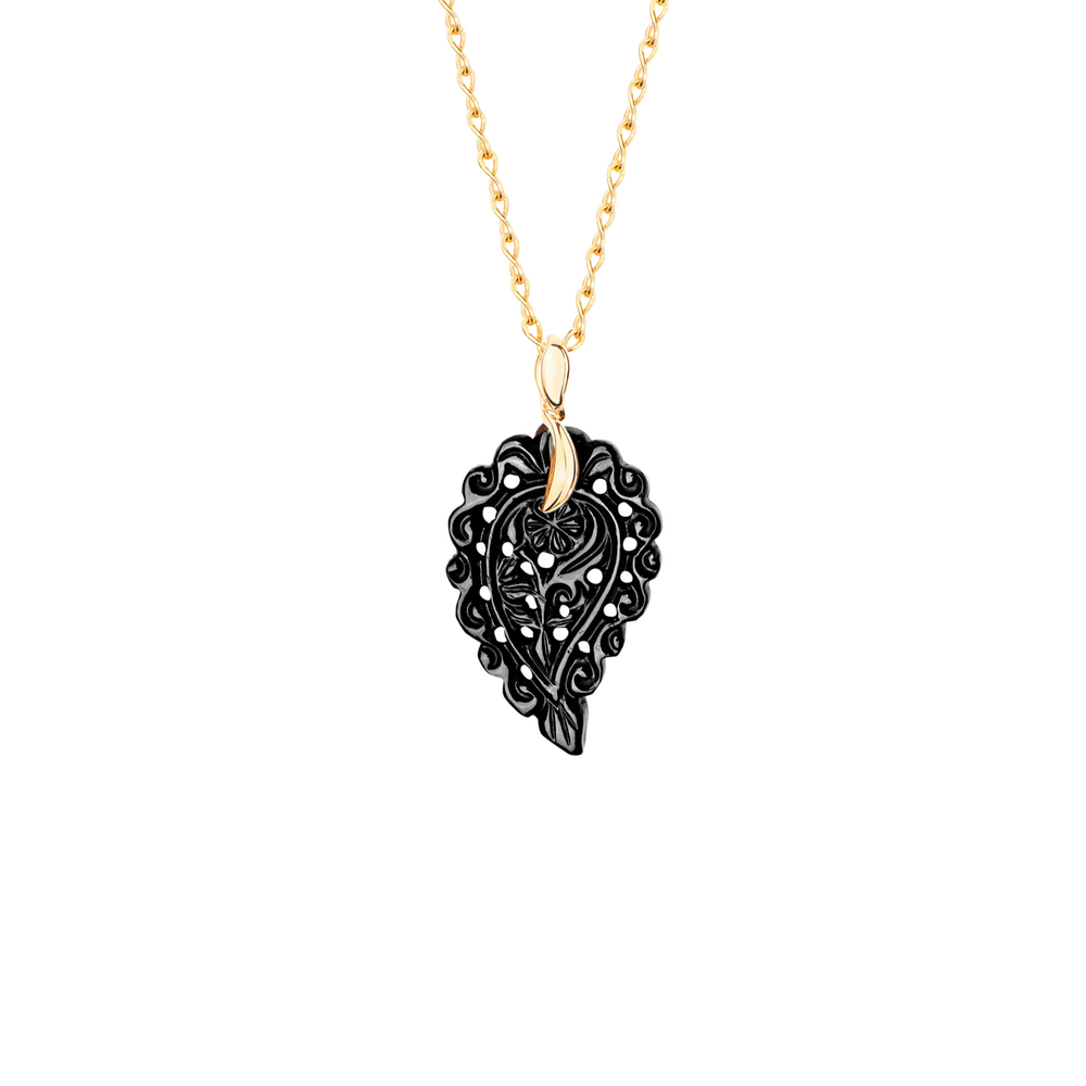 Tamara Comolli India Leaf Onyx S Anhänger Tamara Comolli India Leaf Onyx S Anhänger