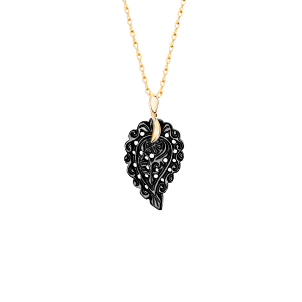 Tamara Comolli India Leaf Onyx S Anhänger