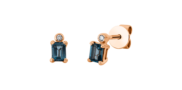 Brogle Classic London topaz stud earrings Brogle Classic London topaz stud earrings
