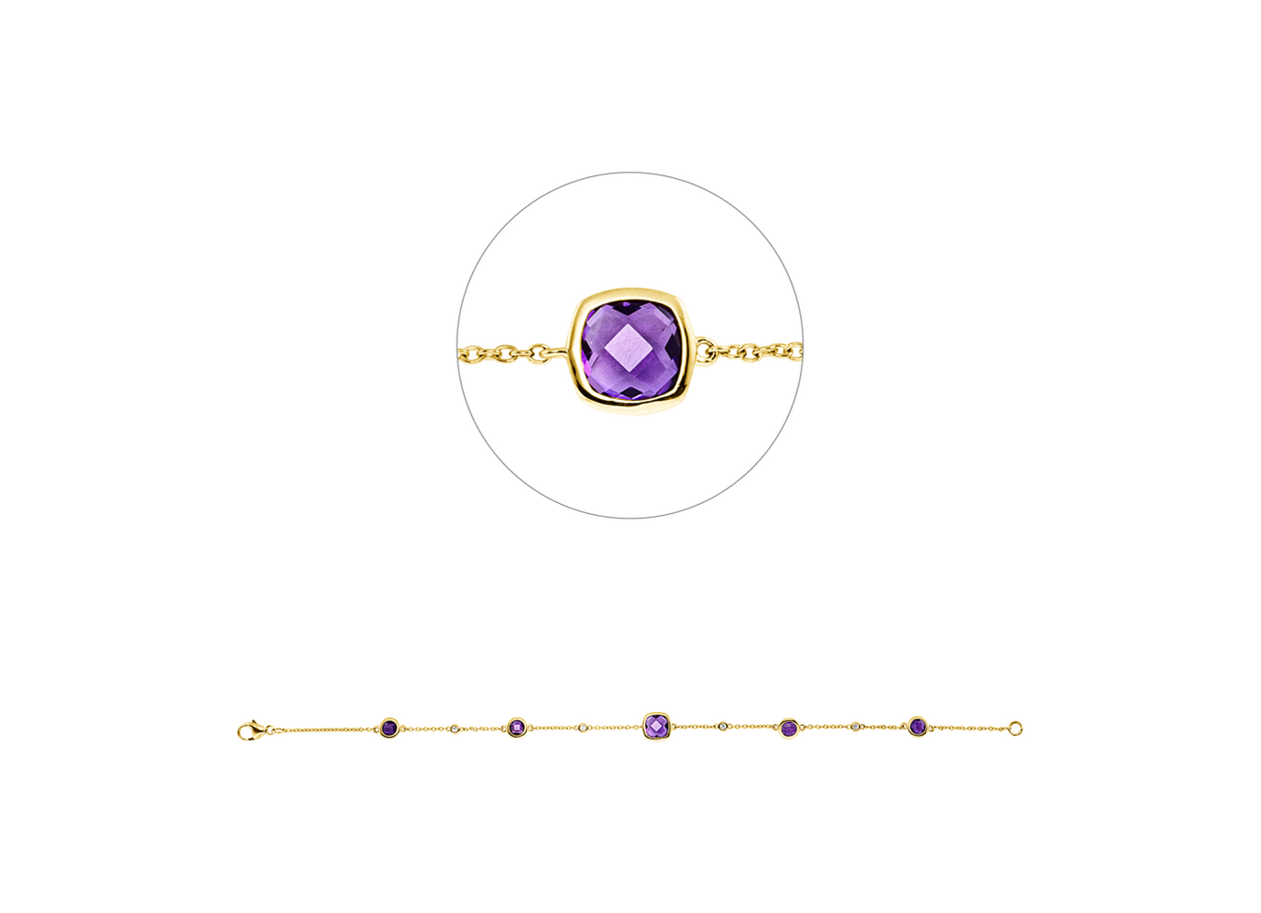 Brogle Classic amethyst bracelet