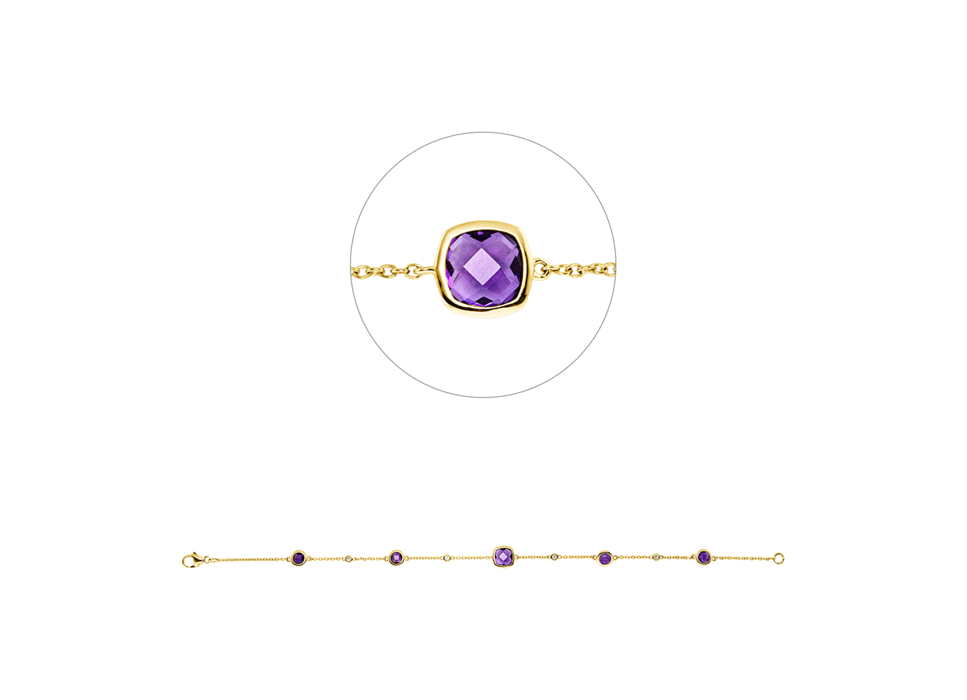 Brogle Classic amethyst bracelet Brogle Classic amethyst bracelet