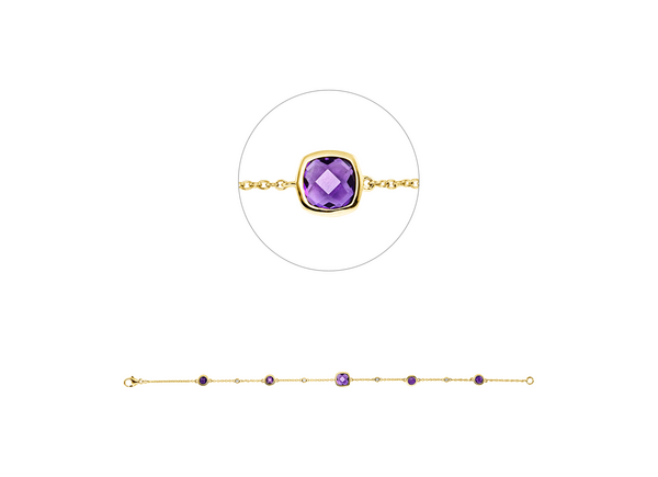 Brogle Classic amethyst bracelet Brogle Classic amethyst bracelet