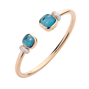 PBC1006 O7WHR DB0TL 010 Pomellato bracelet nudo rose gold 18kt blue london topaz diamond afd601b53aa707d85